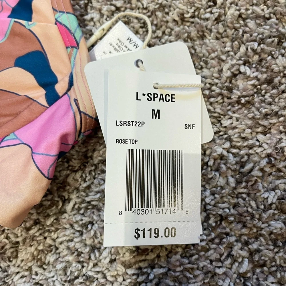 L*Space Rose Underwire Bikini Top in Sundazed Floral Size Medium